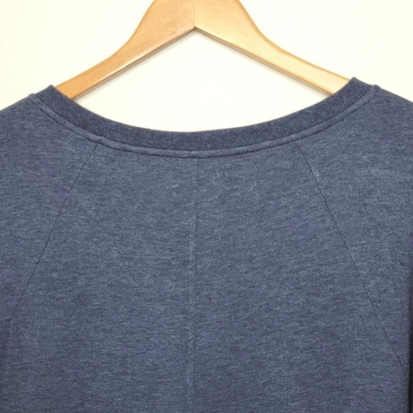 LOU & GREY Blue Long Sleeve Oversized Thick Shirt Dress size XS - Picture 8 of 13